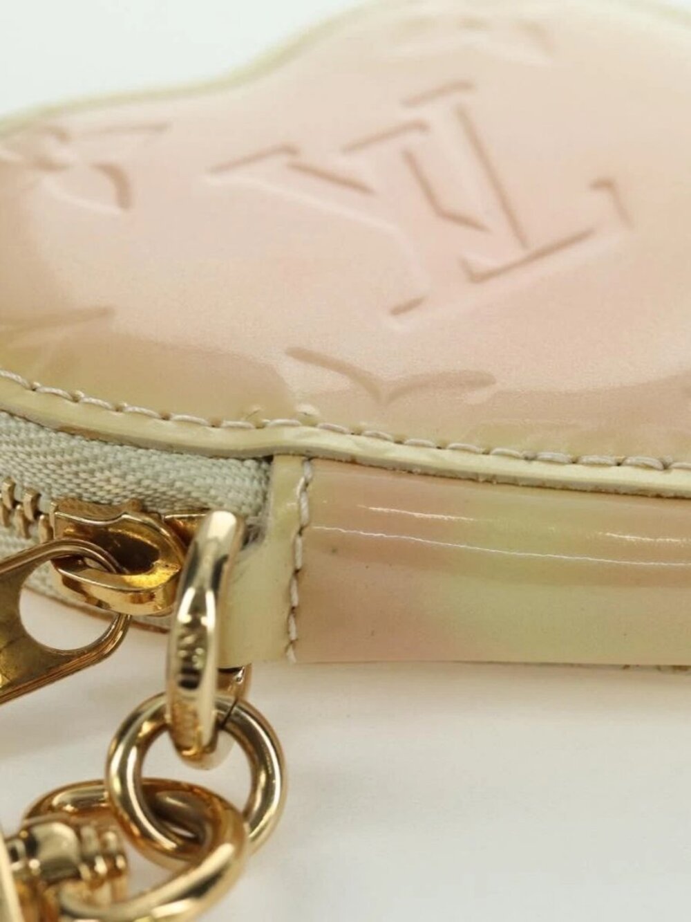 LOUIS VUITTON Vernis heart Mini Coeur Coin Purse Broncorail M91486 Auth ARZ172A - Picture 7 of 15